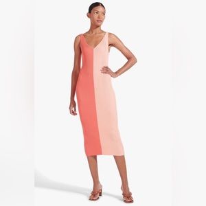 Staud Dana Dress in Bittersweet Peach